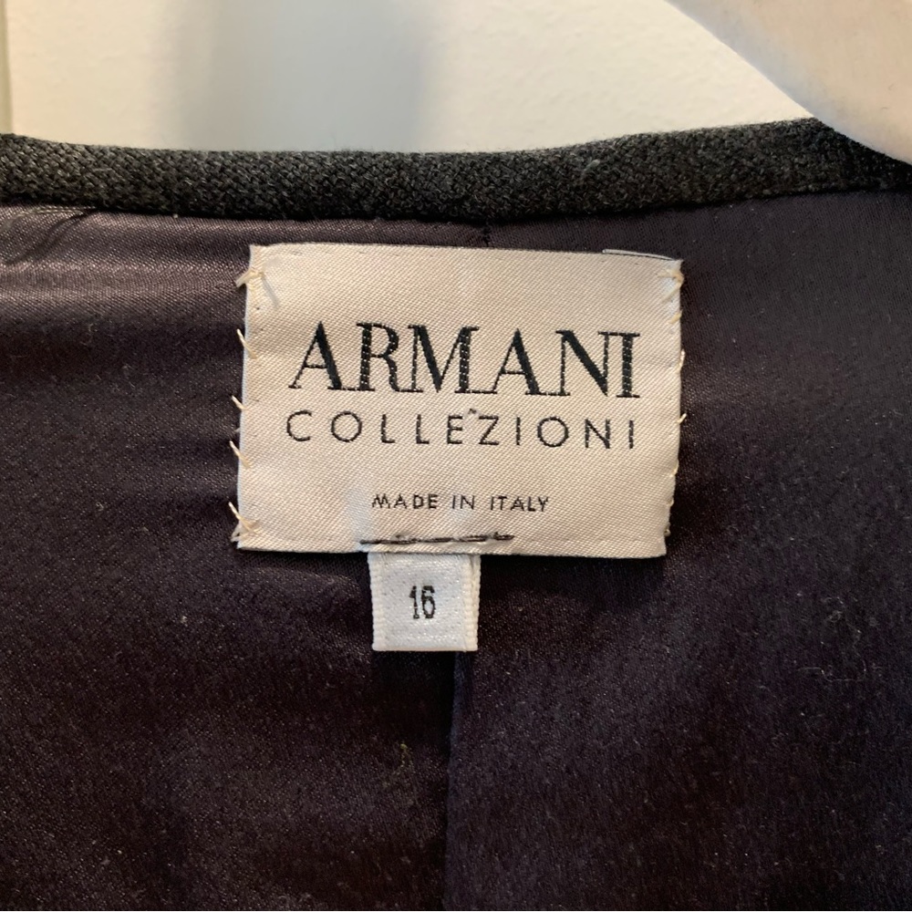 Vintage Armani gray blazer/jacket. Pet and smoke free home.